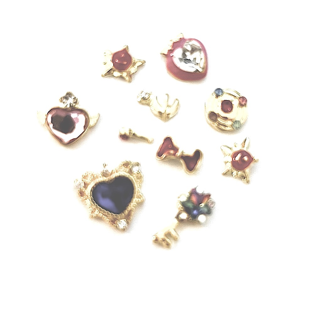 sailor Moon 10 Piece Nail Charm set Sailor Moon